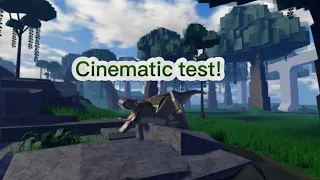 Jurassic Blocky cinematic test(Roblox Jurassic Blocky)