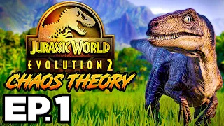 🦖 JURASSIC PARK CHAOS THEORY, DINOSAURS! 🦕 - Jurassic World Evolution 2 Ep.1 (Gameplay / Let's Play)