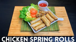 How to make Chinese Spring Rolls |  Chicken & Vegetable  | Ramadan Special!