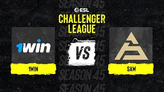 1WIN vs. sAw - Map 2 [Overpass] - ESL Challenger League Season 45 Europe - Lower bracket