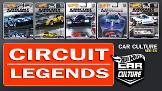 @Hot Wheels Circuit Legends Car Culture Series Complete 5 Cars.