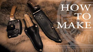 Custom Hard Leather Knife Sheathes (WARNING: Dangerously Cozy Video)