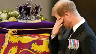 Prince Harry Cries During Queen Elizabeth's Service