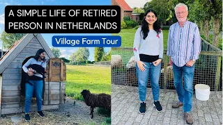 Let's See A Small Sheep Farm Of Our Dutch Friend | Netherlands Village Life | यूरोप के गाँव और खेत