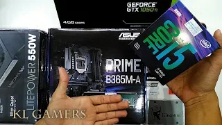 intel Core i5 9400F ASUS PRIME B365M-A 16GB DDR4 UV500 480GB GTX1050Ti 550W Gaming RIG 2019