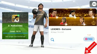 FREE LEGENDS EXCLUSIVE PACK OPENING GOT MARADONA PES2020 MOBILE 10/10/20
