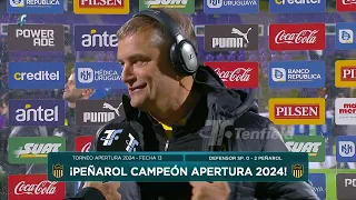 Diego Aguirre DT Peñarol Post Defensor Sp  - Peñarol Campeón Apertura 2024