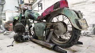 Restoration JAWA Motorcycle - Half Year in 50 Mins | Incredible Full Restoration of Abandoned Moto