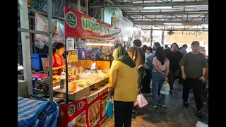 [4K] Exploring cheap lunch food court on Asok road at Sukta Market
