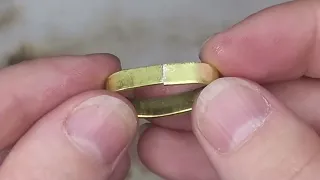 Простое кольцо из латуни | Ювелирное дело