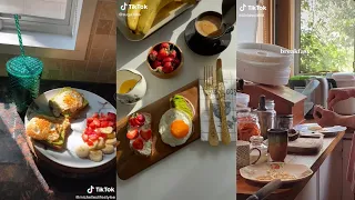 aesthetic breakfast 🥪☕️ ~~ tik tok compilation