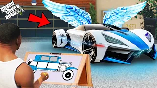 Franklin Find The Flying Super Car Using Magical Painting In Gta V