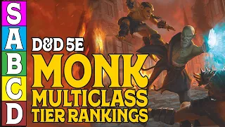 Monk Multiclass Tier Ranking in Dungeons and Dragons 5e