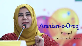 Motivational Speech | Arshian-e-Orooj | Principal | Primrose Public School