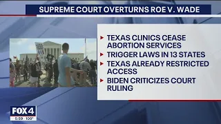 Supreme Court overturns Roe v. Wade; abortion bans anticipated in several states