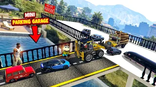 Franklin & shinchan Build Mini Parking Garage For Rc Cars in GTA 5 in Telugu