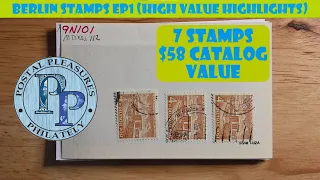 Berlin Stamps Ep1 - High Value Highlights - 7 Stamps Worth $58