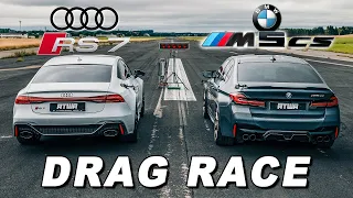 BMW M5 CS vs. Audi RS7 | DRAG RACE | Daniel Abt