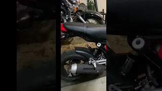 Honda Grom exhaust before vs after
