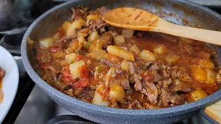 Home Cooking Like My Abuela's | RANCHERO BEEF WITH POTATOES | Bistec Ranchero Con Papas