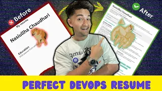 My DevOps Resume | How to Build DevOps Resume in 2024
