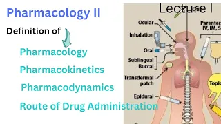 Introduction to Pharmacology Lecture I