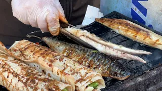 Grilled Fresh Mackerel | Turkish Street Food