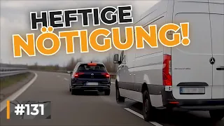 Nötigung auf Autobahn, Anhänger kippt um und Bauarbeiter macht Beweisfoto! | #GERMAN #DASHCAM | #131