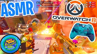 ASMR Gaming 😴 Overwatch 2 with Lucky Girl! Relaxing Gum Chewing 🎮🎧 Controller Sounds + Whispering💤