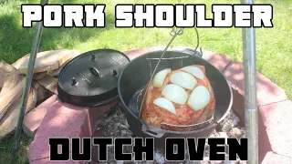 Cooking Pork Shoulder with Dutch Oven!