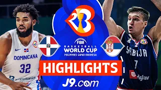 Dominican Republic 🇩🇴 vs Serbia 🇷🇸 | J9 Highlights | FIBA Basketball World Cup 2023