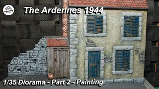 The Ardennes 1944 (Jagdpanzer 38t) - Part 2 - Painting - 1/35 WW2 Diorama