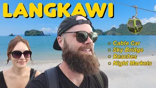 ONE DAY on LANGKAWI ISLAND!Beaches, Ramly Burger, Cable Car, Skybridge // MALAYSIA Travel Vlog 🇲🇾