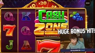 I tried $100 spins on 'COLOSSAL CASH ZONE' *HUGE BONUS WIN*(STAKE)