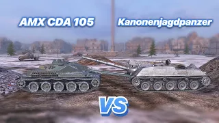 НА ЗАБИВ#87 | ЗАНИЖЕННЫЕ, БЫСТРЫЕ И УНИКАЛЬНЫЕ ПТ-САУ | Kanonenjagdpanzer VS AMX CDA 105 | WoT Blitz