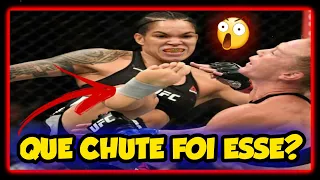 "A PATADA DA LEOA" 😲 - AMANDA NUNES DA UM NOCALTE ESPETACULAR NA HOLLY HOLM  NO UFC - 07/06/2019