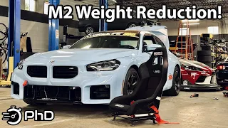 2023 BMW M2 Weight Reduction with Battery & Bucket Seat!! - Project M2 TA