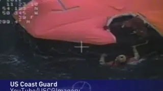 Hurricane Sandy: Dramatic sea rescue of HMS Bounty crew