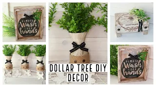 Dollar Tree DIY'S Farmhouse Decor | High End Dollar Tree Spring Farmhouse| Farmhouse DIY Challenge
