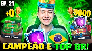 ESTAMOS NO TOP BR! "DO RICO AO PRO" | SAINDO DO 0 A 9K DE TROFÉUS GEMANDO (EP 21).