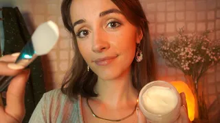 ASMR Roleplay | Gentle Spa Facial & Hair Treatment (Whispered, Layered Sounds)