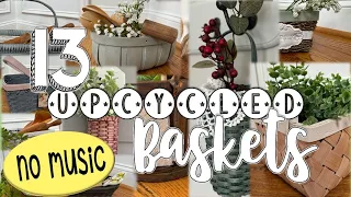 *NO MUSIC* REPOST - 13 Upcycled Baskets | Thrift Flips | Spring Decor