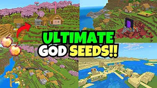 🔥[top 4 God Seeds] best seeds for minecraft 1.20.60 bedrock