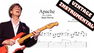 Hank Marvin - Apache TAB (live) - vintage instrumental guitar tabs (PDF + Guitar Pro)