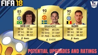 FIFA 18 | NEW POTENTIAL PLAYER UPGRADES AND RATINGS PREDICTIONS | FT. HAZARD, IBRAHIMOVIC, SANCHEZ