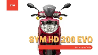 SYM HD 200 EVO Urban Scooter | MOTO-CAR TV