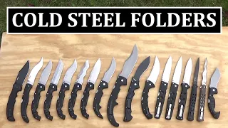 Collection Update, Big Cold Steel Folding Knives - Fighting Folders of Cold Steel