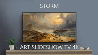 Storm | Vintage art slideshow | 4K Paintings | TV screensaver