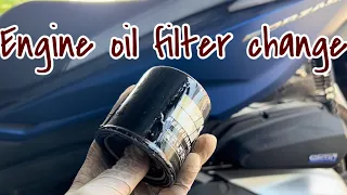 Honda FORZA 350 Engine oil filter change V Moto
