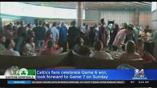 Celtics fans celebrate game 6 win